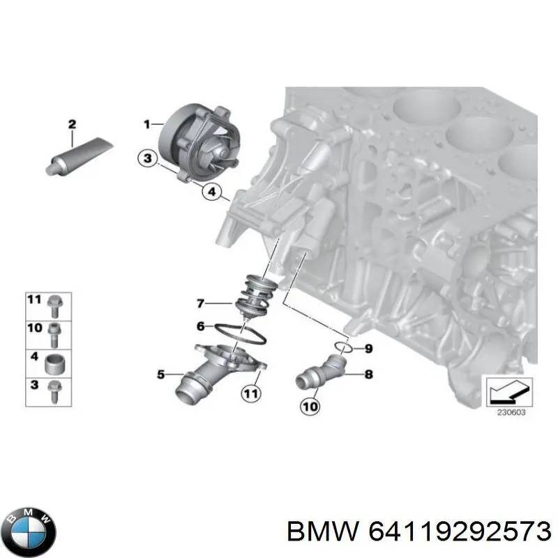 64119292573 BMW 