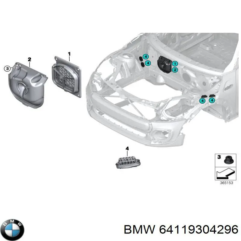 64119304296 BMW 