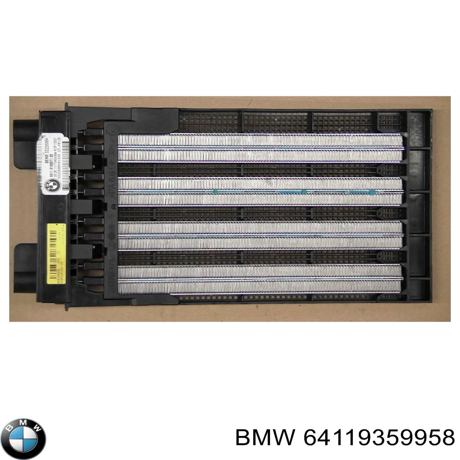 64119359958 BMW aquecedor elétrico de ar do sistema de calefacção de salão