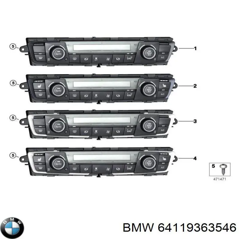 Купить 64119363546 BMW Блок управления печкой