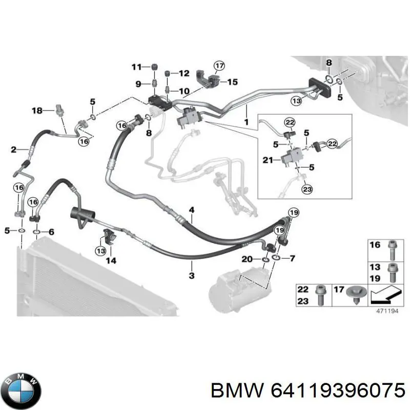  BMW 64119332028