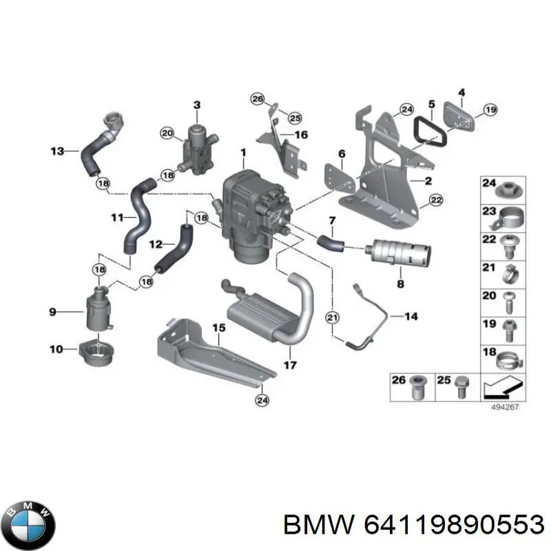  64119890553 BMW