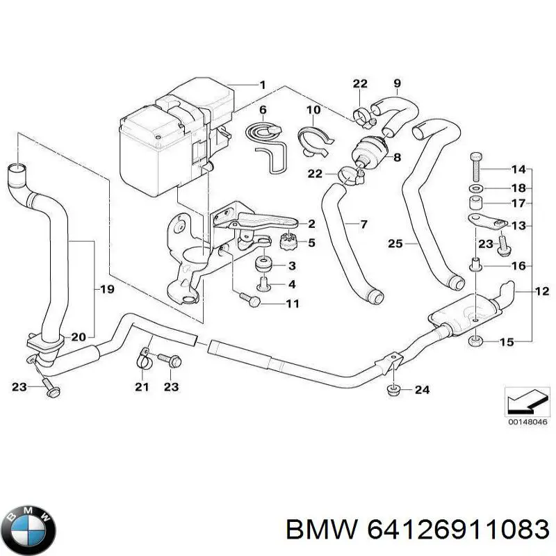  BMW 64126911083 цена, от 11.26 USD