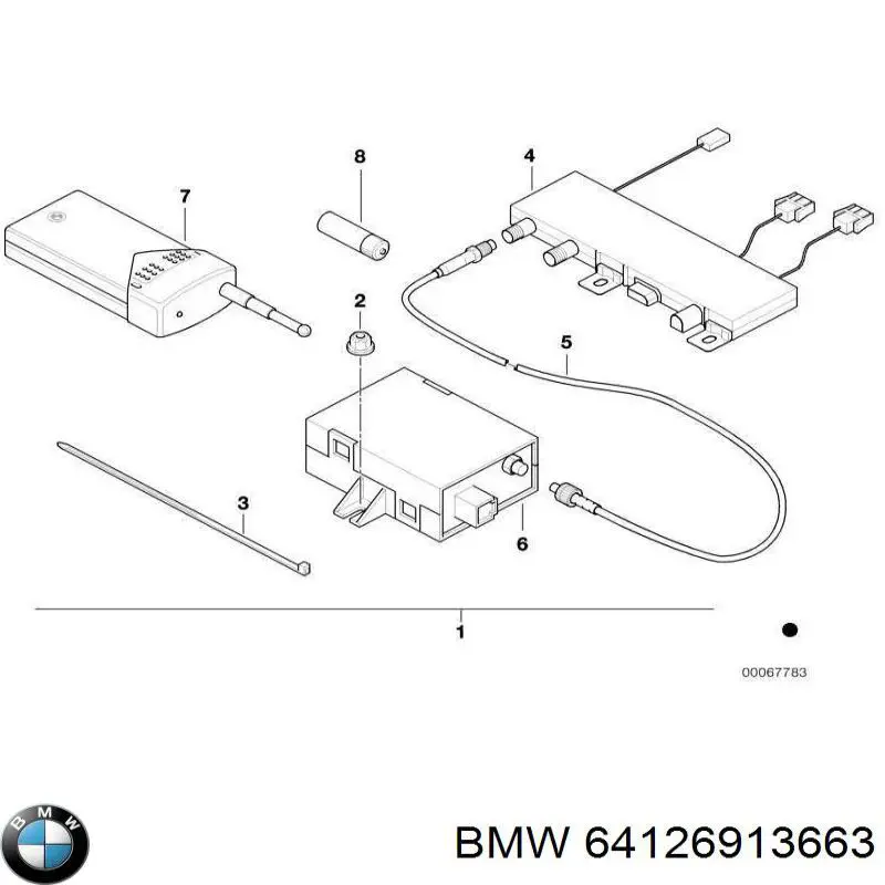  BMW 64126913663 цена, от 38.01 USD
