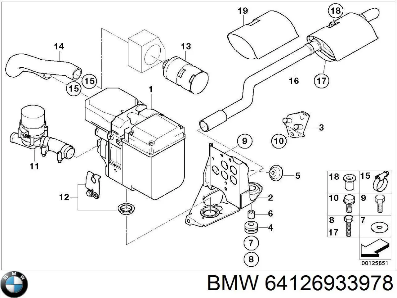  BMW 64126986232 цена, от 126.69 USD
