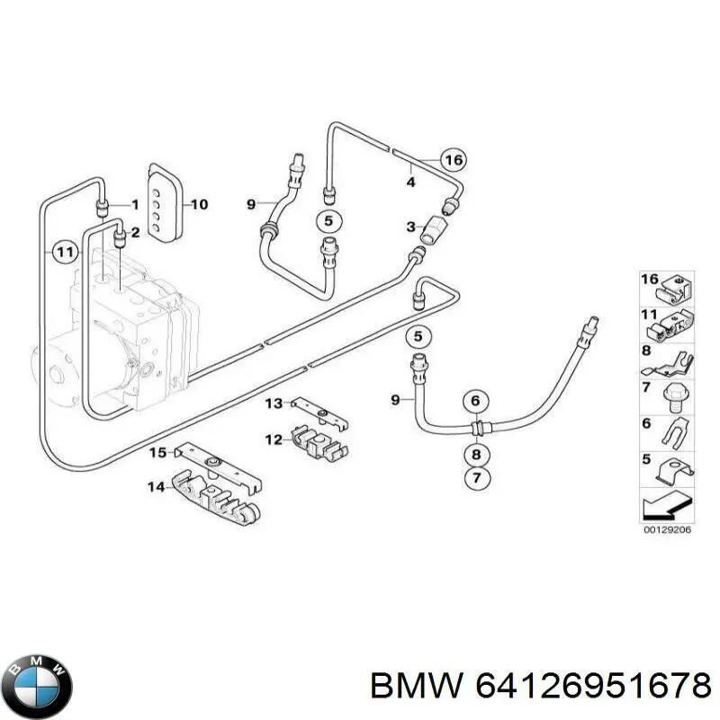  BMW 64126951678 цена, от 84.75 USD