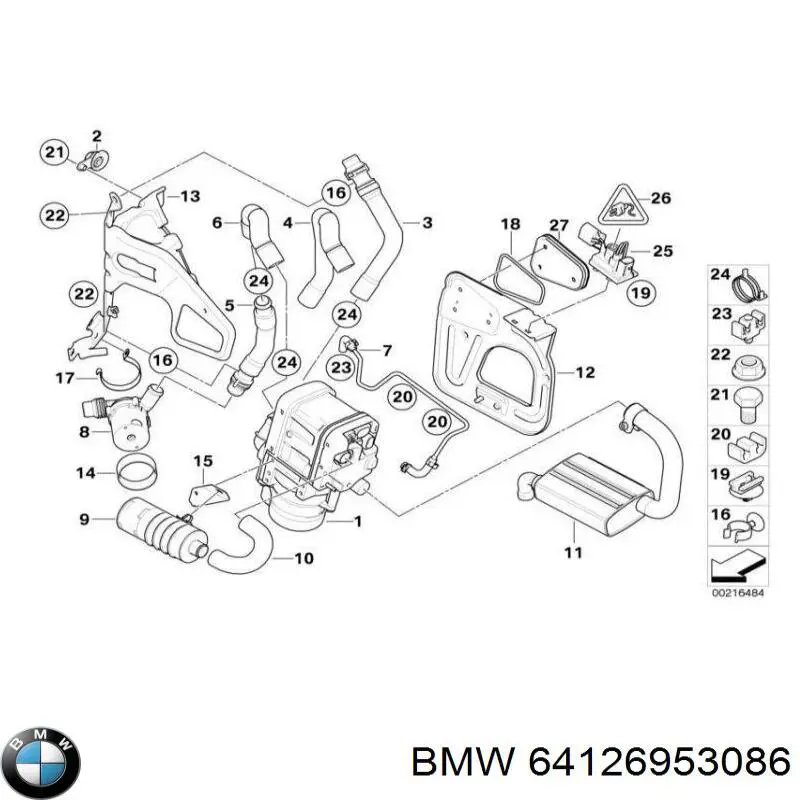 64126953086 BMW 