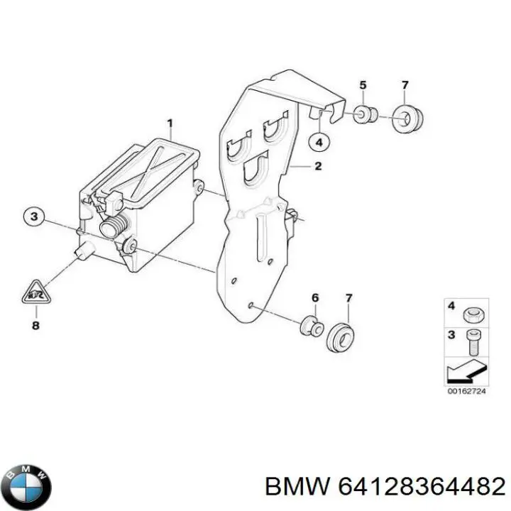 Купить 64128364482 BMW 