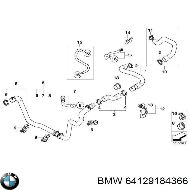 BMW 64129184366 цена, от 36.74 USD