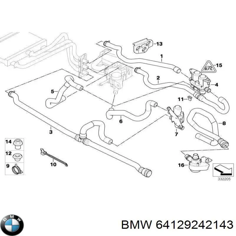 Отопитель автономный BMW 64129242143 цена, от 2046.20 USD