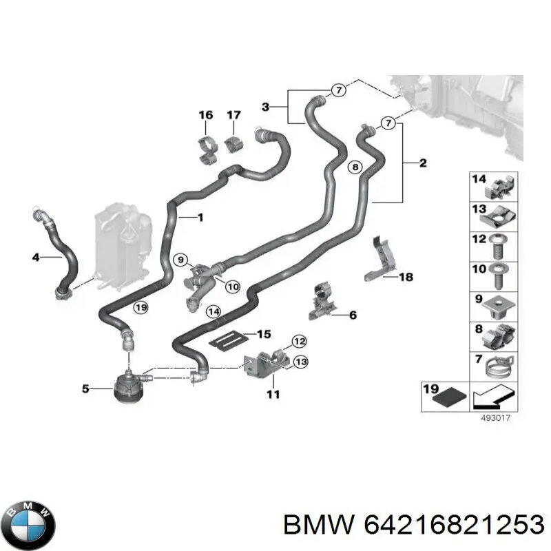 64216821253 BMW 