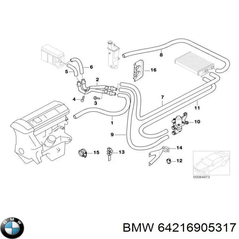  BMW 64216905317 цена, от 50.16 USD