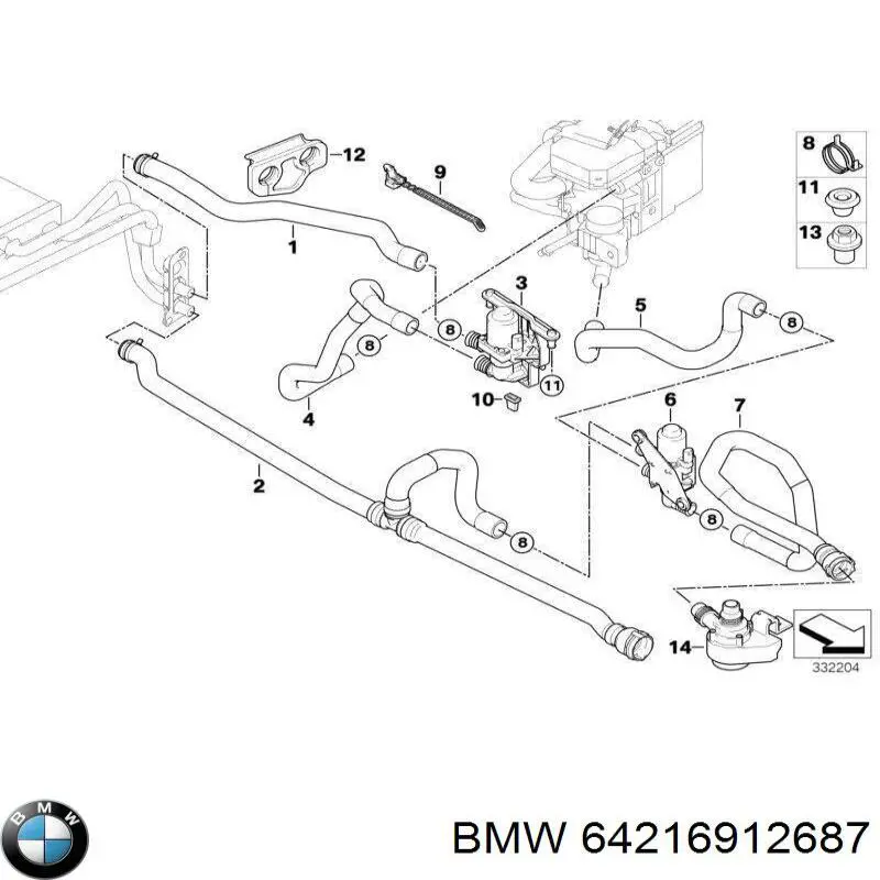 64216912687 BMW 