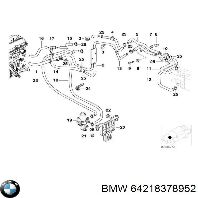  64218378952 BMW