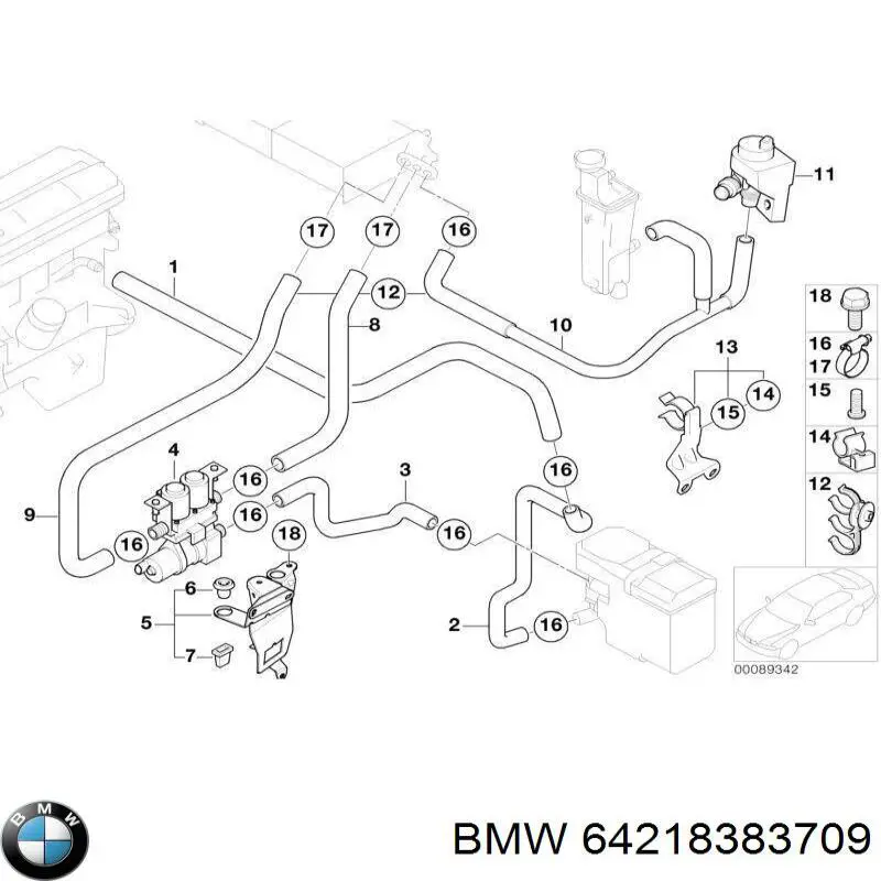  BMW 64218383709 цена, от 11.31 USD