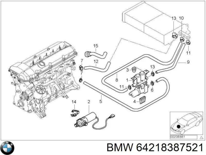  64218387521 BMW