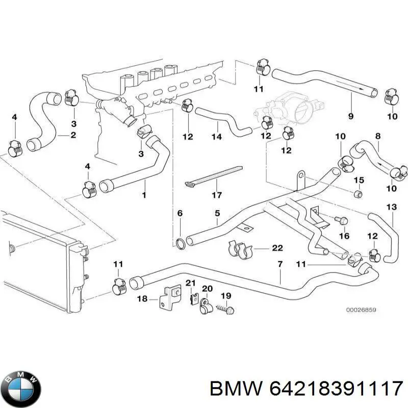  BMW 64218391117 цена, от 13.00 USD