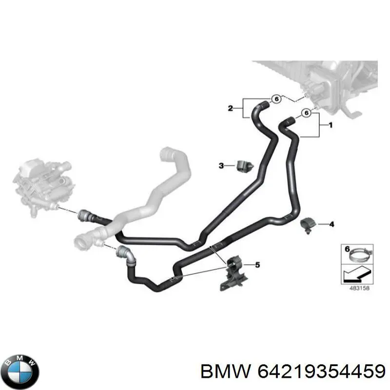  BMW 64219354459 цена, от 12.67 USD