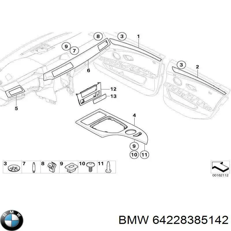 Купить 64228385142 BMW 