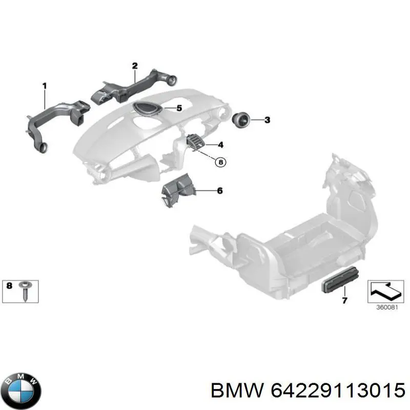  BMW 64229113015 цена, от 6.28 USD