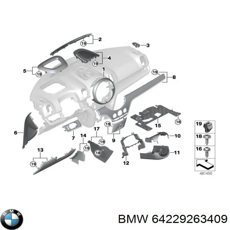  BMW 64229263409 цена, от 5.70 USD