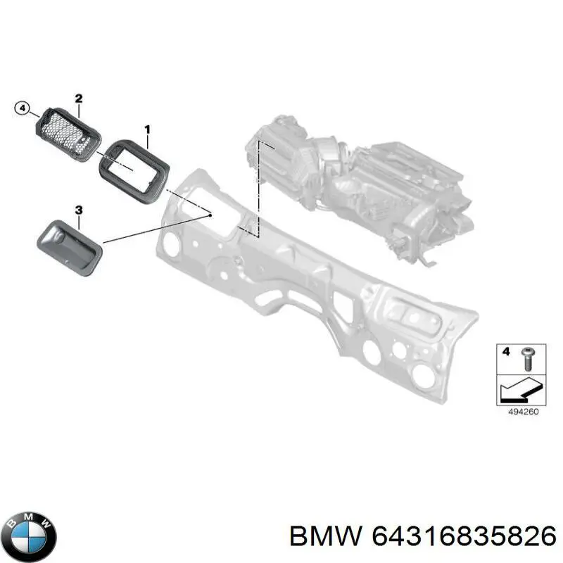  64316835826 BMW