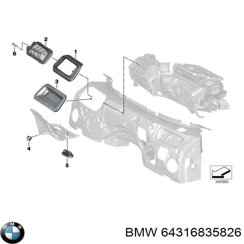  BMW 64316835826 цена, от 12.56 USD