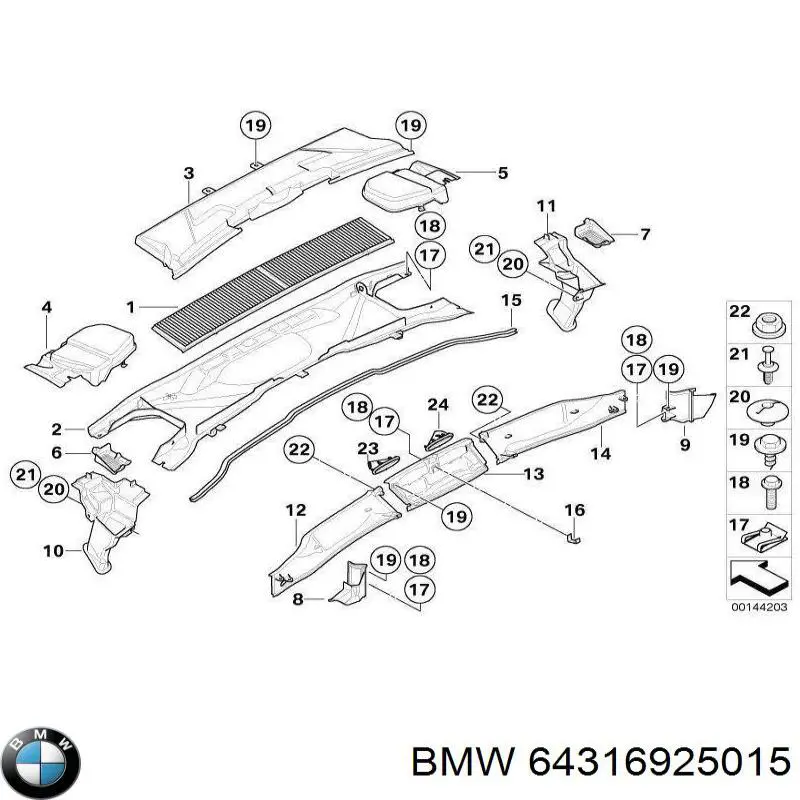 Купить 64316989788 BMW 