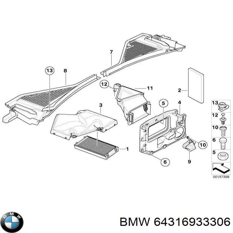 Купить 64316933306 BMW 