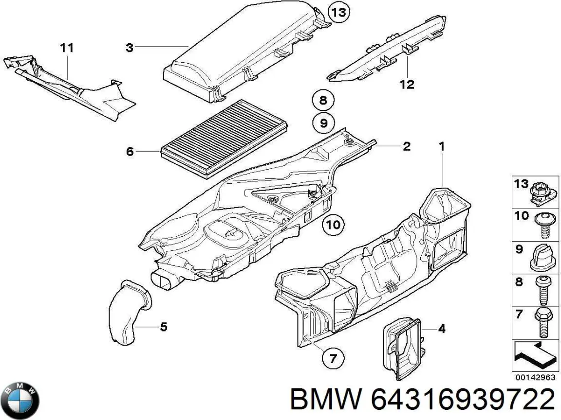  BMW 64316939722 цена, от 3.80 USD