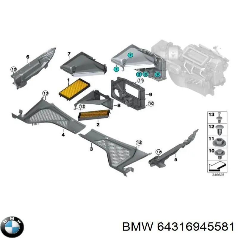 64316945581 BMW 