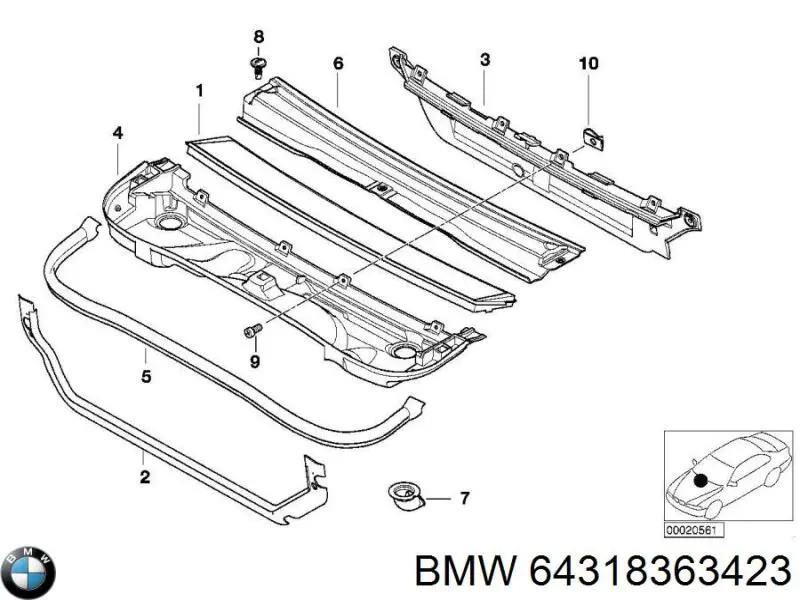  64318363423 BMW