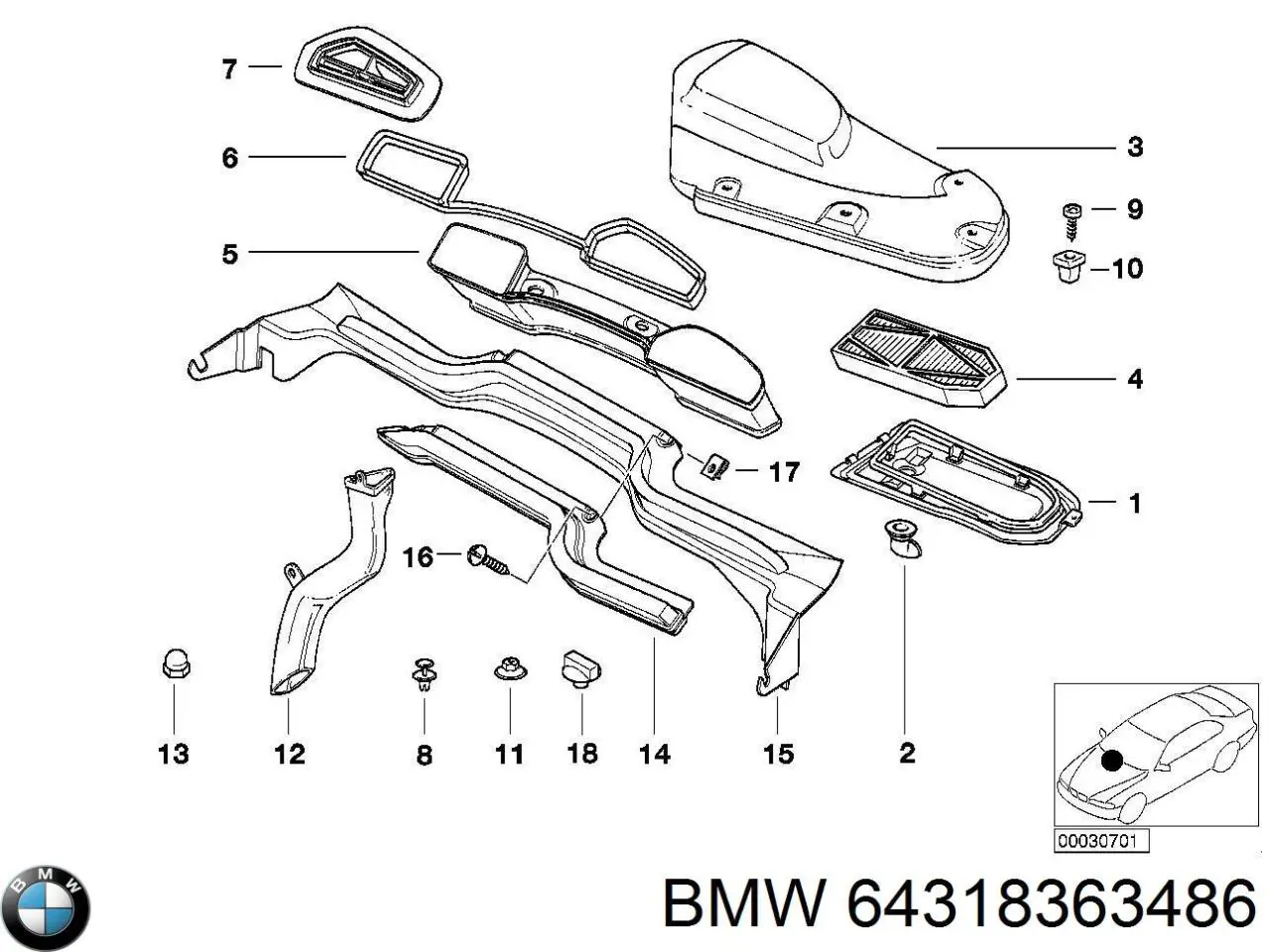 64318363486 BMW 
