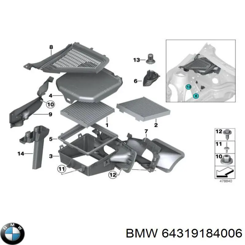 64319184006 BMW 