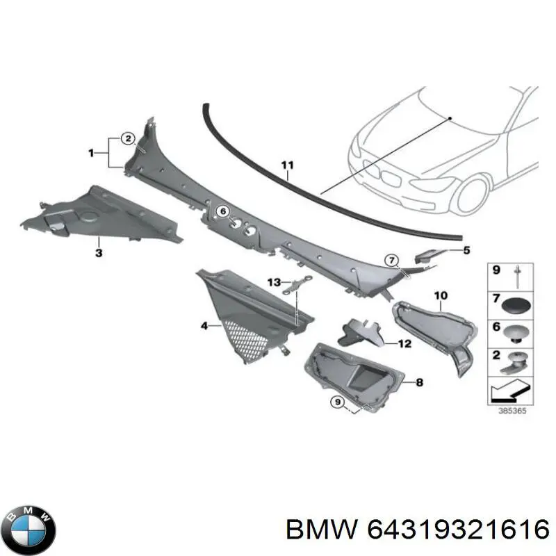 64319321616 BMW 