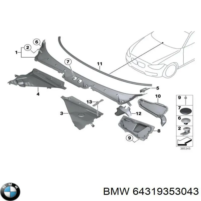 64319353043 BMW 