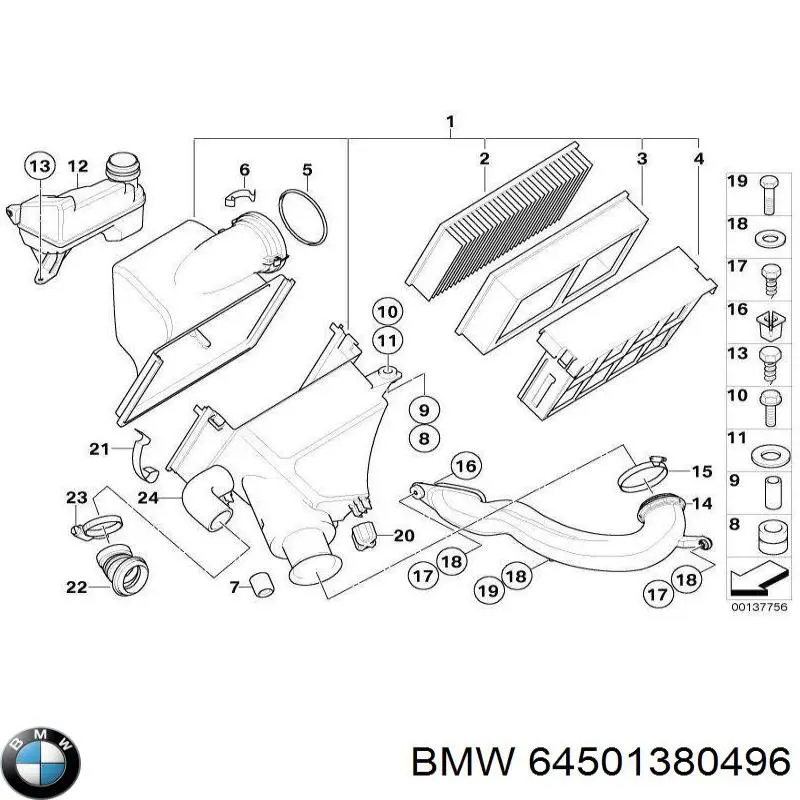 64501380496 BMW 