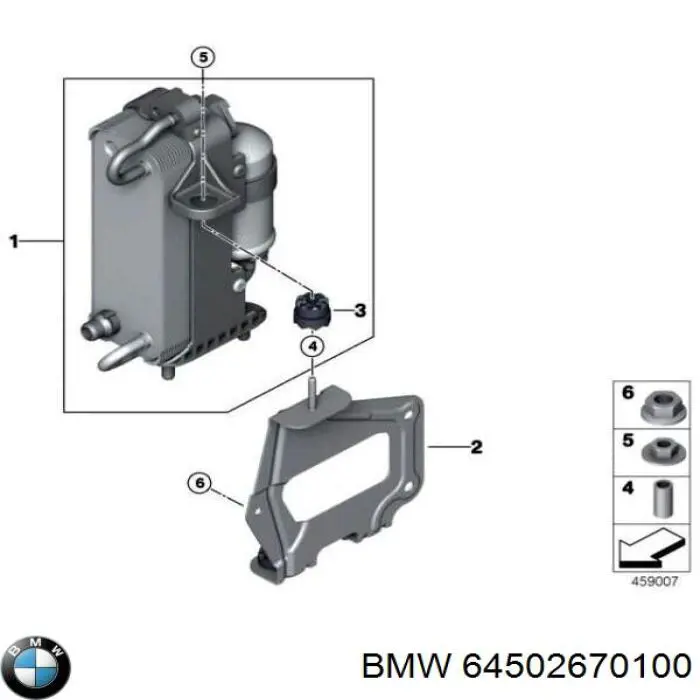 Купить AC960000P Mahle Original Радиатор системы охлаждения кондиционера