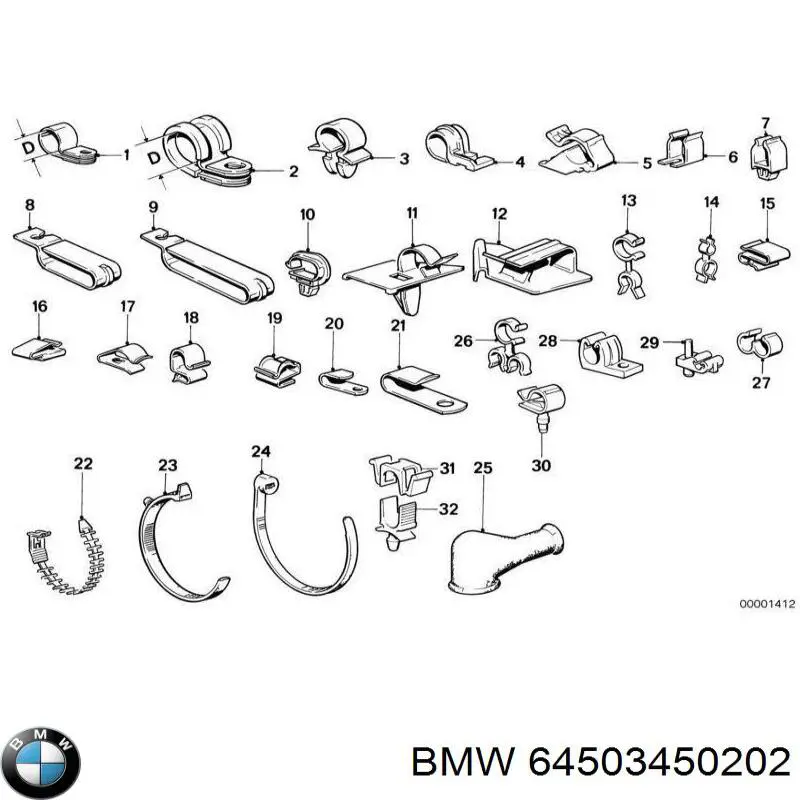  64503450202 BMW