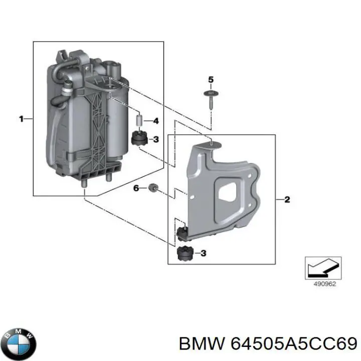 Конденсатор кондиционера BMW 64506805342 цена, от 302.80 USD