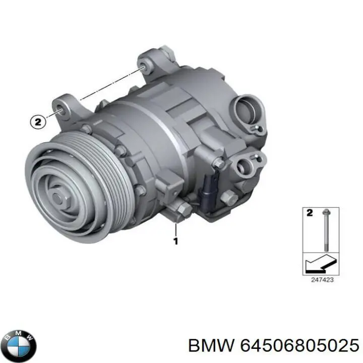 64506805025 BMW compressor de aparelho de ar condicionado