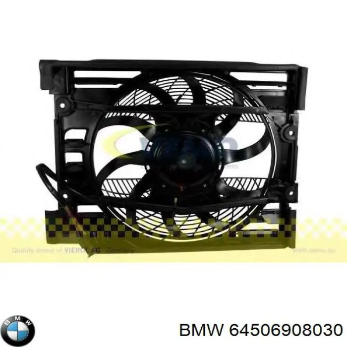 Купить 64506908030 BMW Диффузор радиатора кондиционера, в сборе с крыльчаткой и мотором