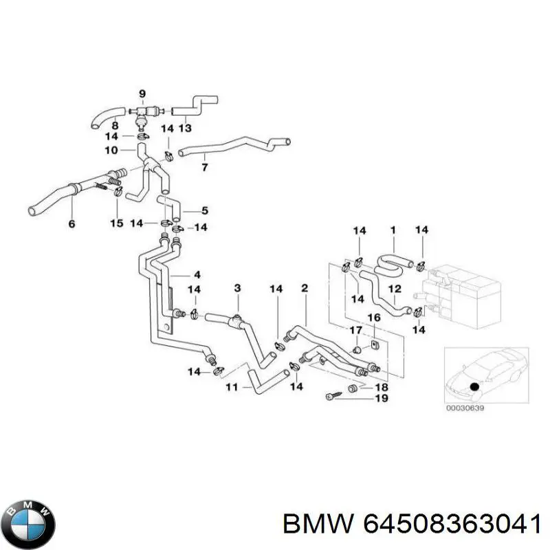 Кольцо приемной трубы глушителя 64508363041 BMW