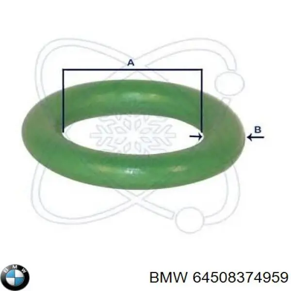 64508374959 BMW anel de tubo de admissão do silenciador