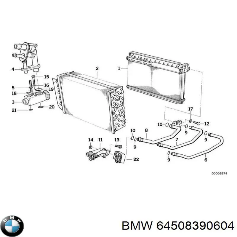 64508390604 BMW anel de tubo de admissão do silenciador