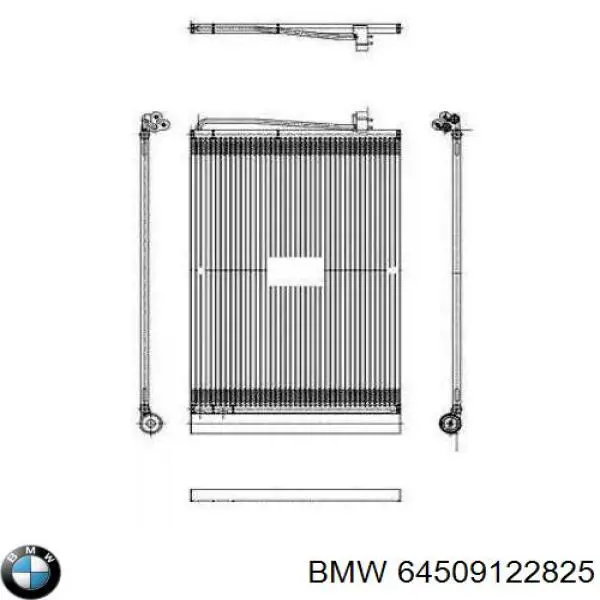 Купить 64509122825 BMW Радиатор системы охлаждения кондиционера