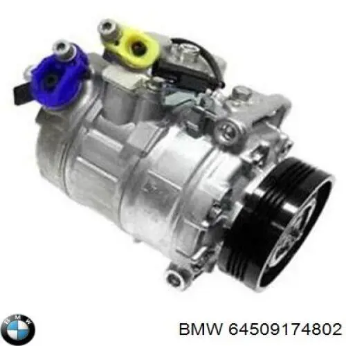 Компрессор кондиционера 64509174802 BMW
