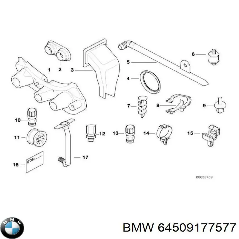 Клапан заправки кондиционера BMW 64509177577 цена, от 13.71 USD