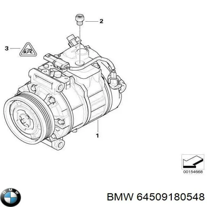 64509180548 BMW компрессор кондиционера