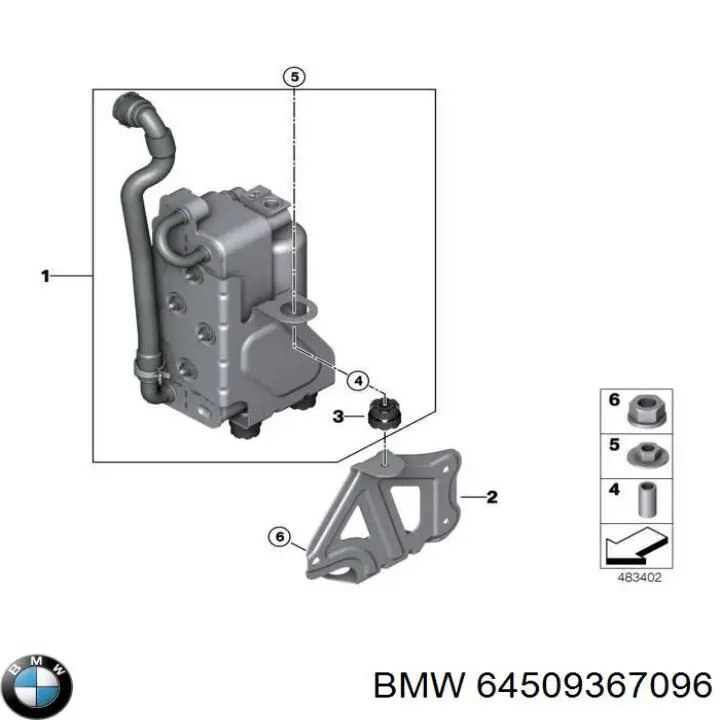 Конденсатор кондиционера BMW 64509367096 цена, от 291.39 USD